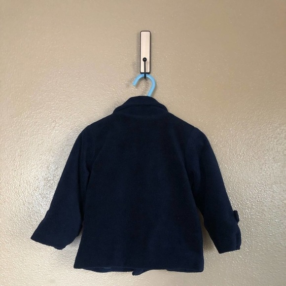 Only Kids Navy Fleece Peacoat Style Jacket Size 12M - Picture 4 of 5